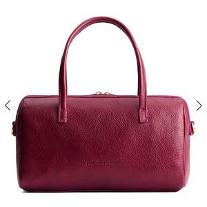 Portland Leather Goods Sloan Doctor Bag Oversized Orchid Pink w/crossbody strap